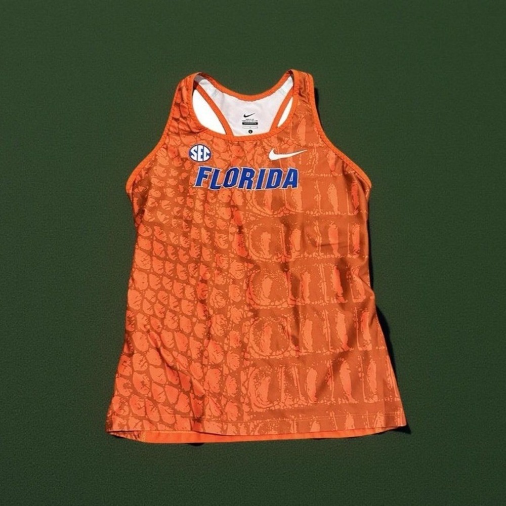 Nike Florida Gators SEC Pro Elite Running Singlet Tank Top Women Large EUC Rare